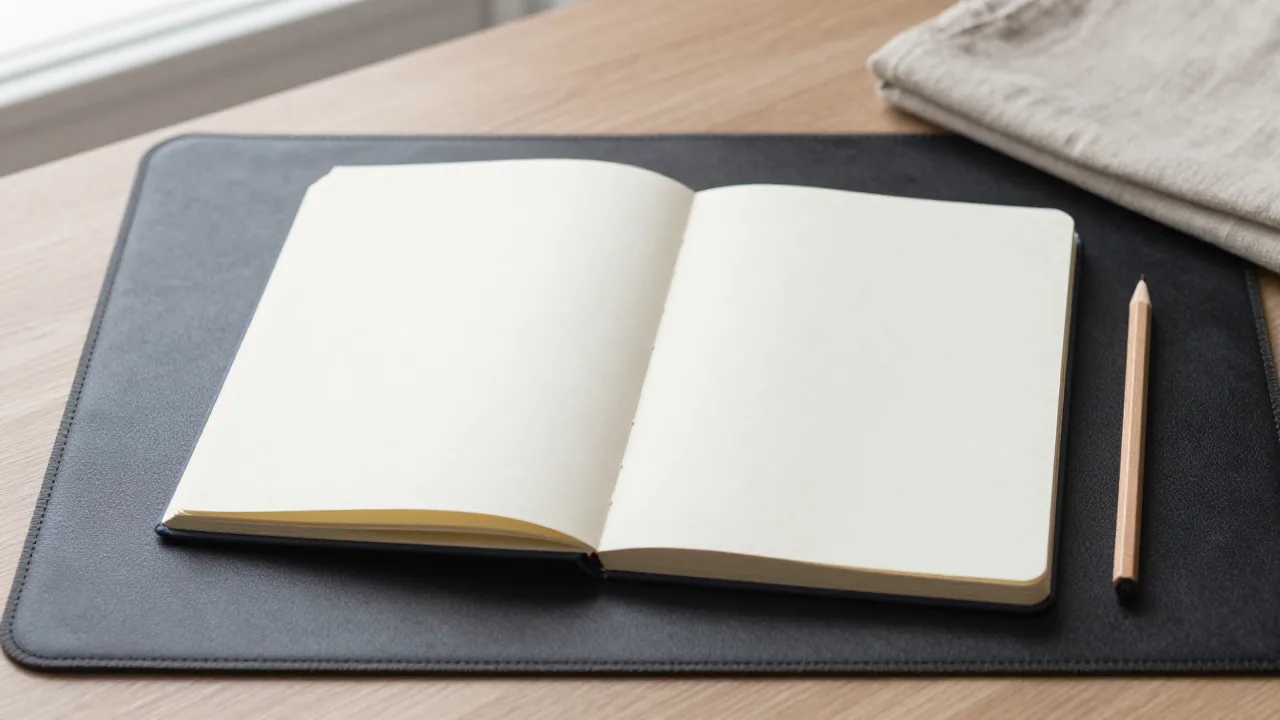 notebook with desk mat, notebook, and pencil for chinese lucky knot