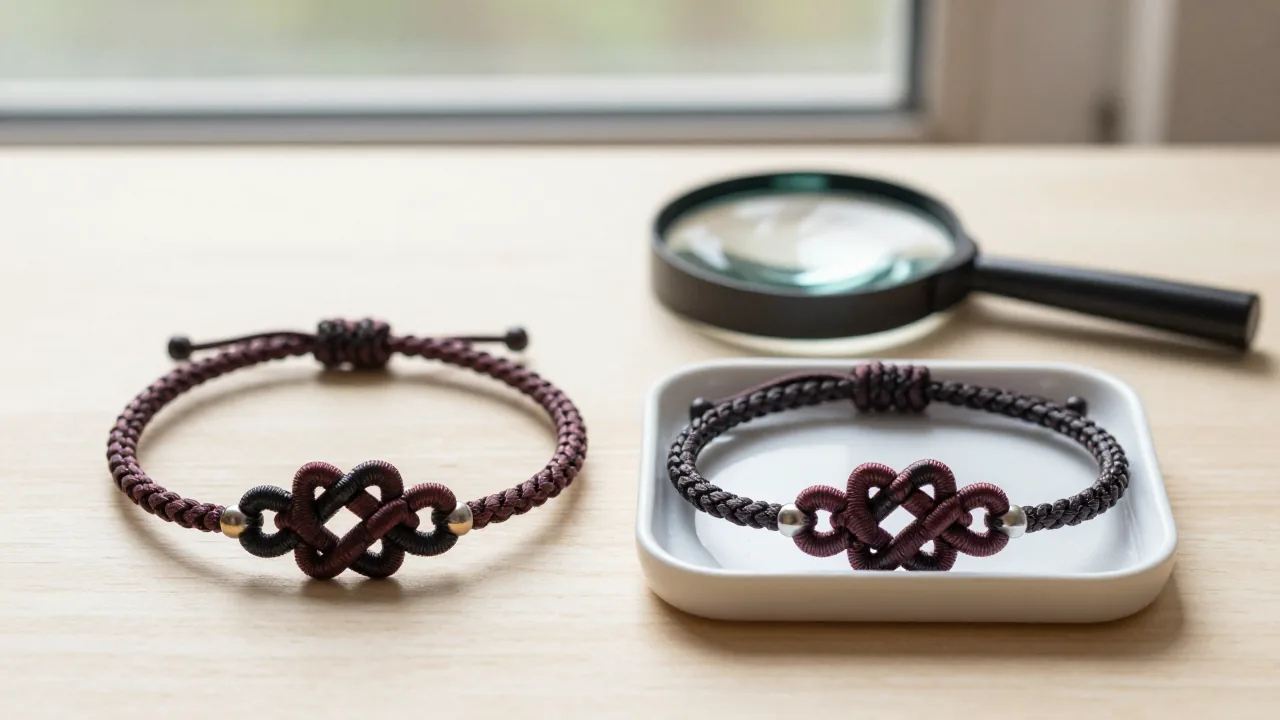 bracelet front and back, magnifying glass, small tray